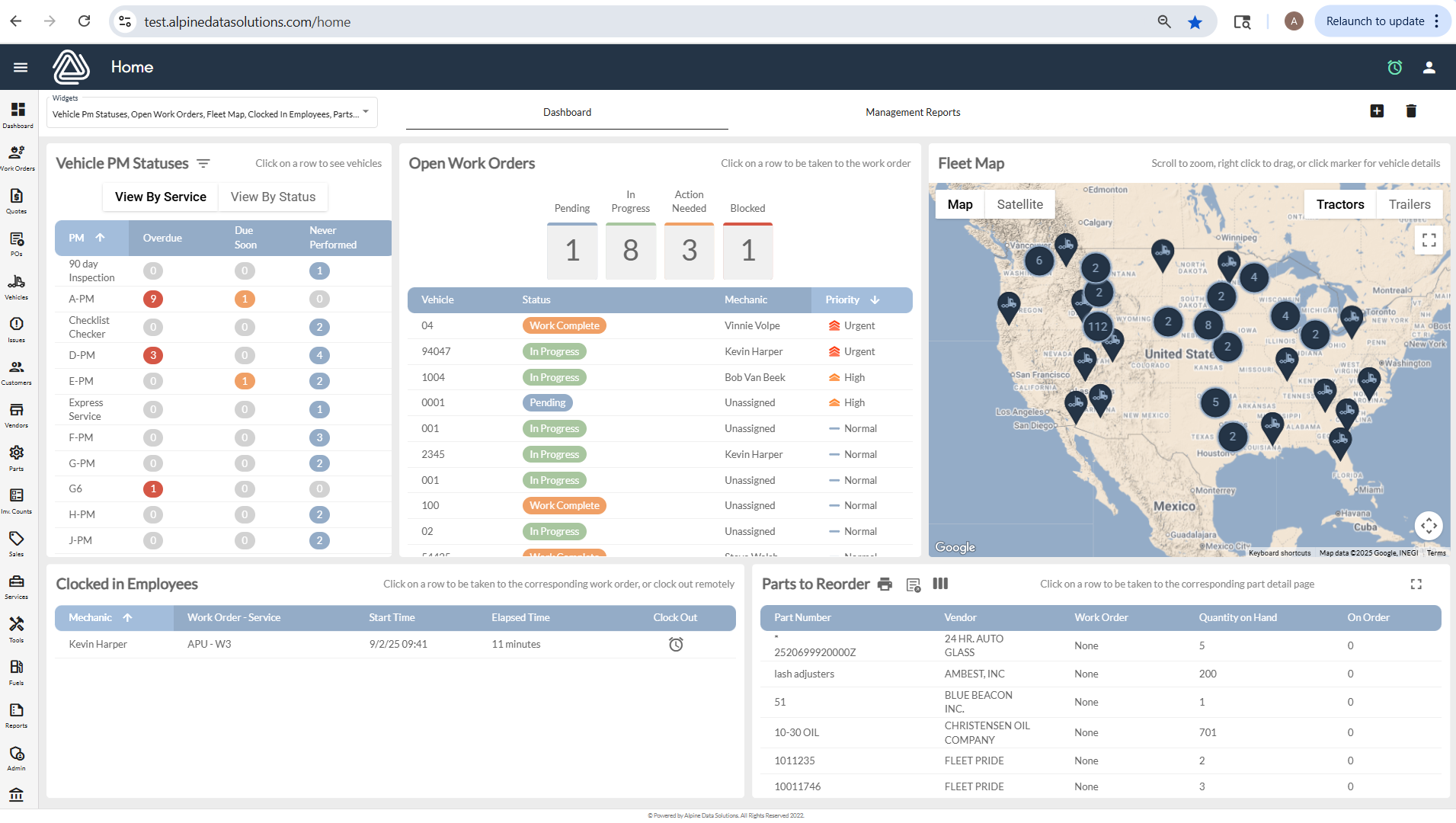 screenshot of Alpine Data Solutions